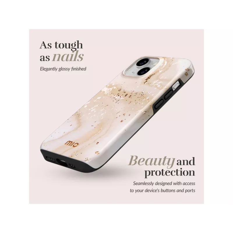 MIO Gold Marble Magsafe Compatibel voor iPhone Pro Max