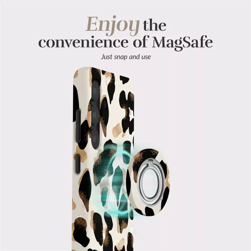 MIO Leopard MagSafe Case Compatibel Ringhouder