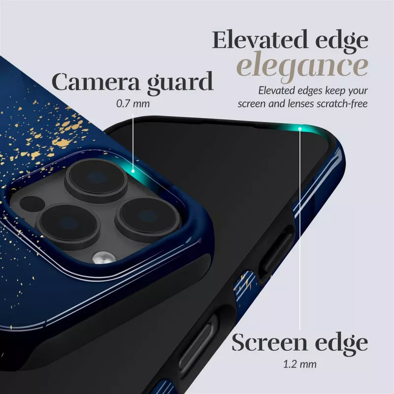 MIO Midnight Sparkle MagSafe-hoes compatibel voor iPhone 13/14/15