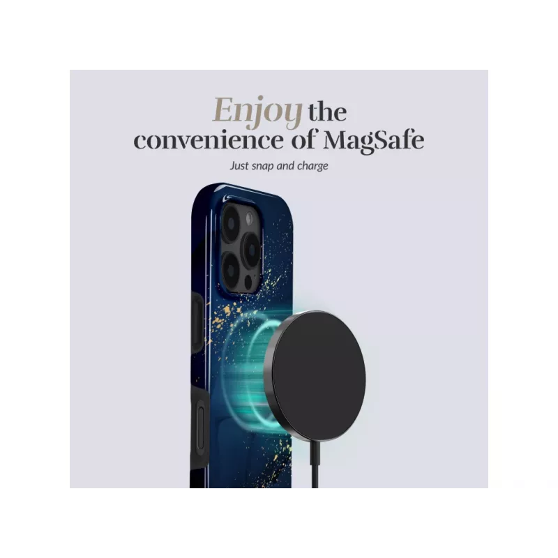 MIO Midnight Sparkle MagSafe-hoes compatibel voor iPhone 17 Pro