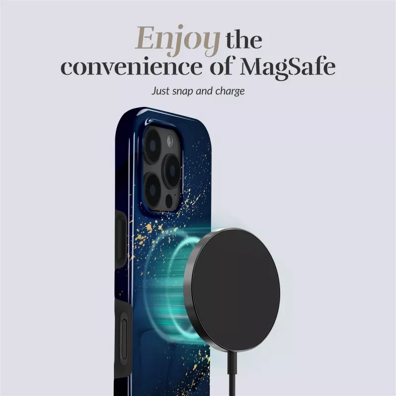 MIO Midnight Sparkle Magsafe Case Compatibel voor Samsung S25+ 5G