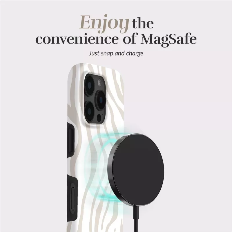 MIO Sandy Zebra MagSafe-hoes compatibel voor Samsung S25+ 5G