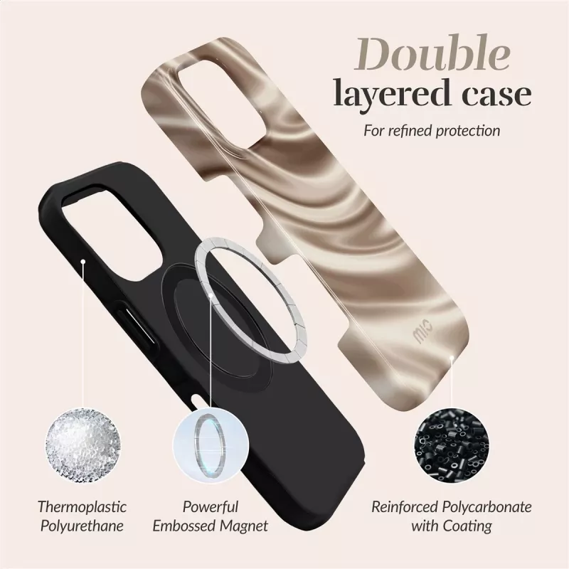 MIO Silky Dreams Magsafe Case Compatibel voor iPhone 15 Pro