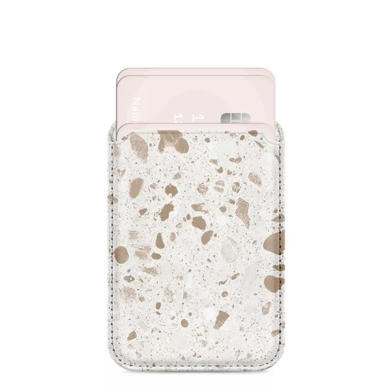 MIO Soft Terrazzo MagSafe-hoes compatibele kaarthouder