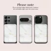 MIO White Marble MagSafe-hoesje compatibel kaarthouder