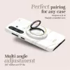 MIO White Marble Magsafe Case Compatibel Ringhouder