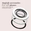 MIO White Marble Magsafe Case Compatibel Ringhouder