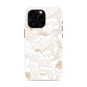 MIO White Roses MagSafe-compatibele hoes voor iPhone 16 Pro Max