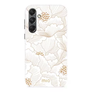 MIO White Roses Magsafe compatibele hoes voor Samsung S24 5G
