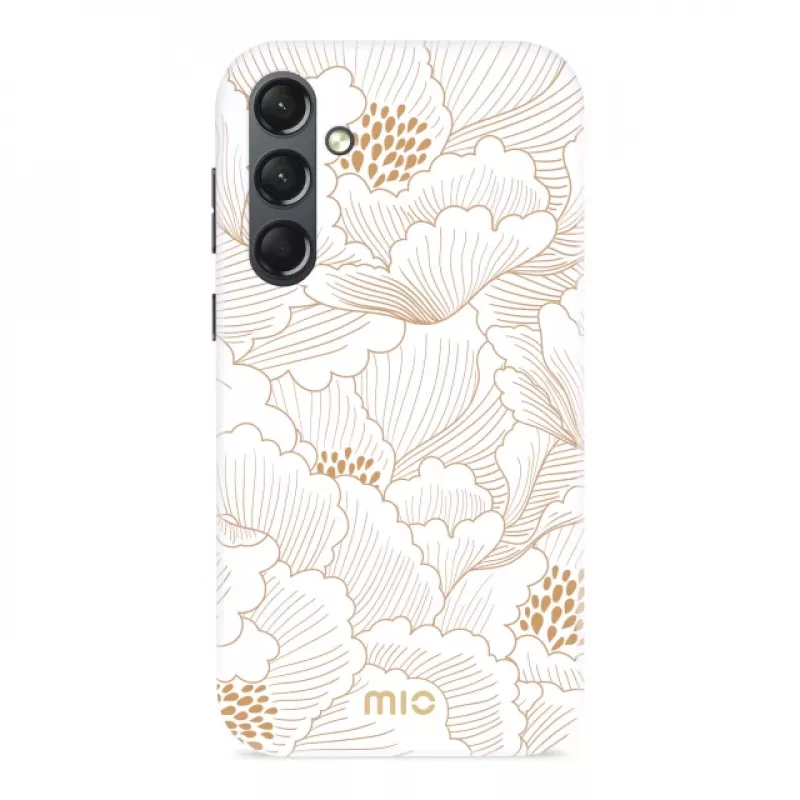 MIO White Roses Magsafe compatibele hoes voor Samsung S24 5G