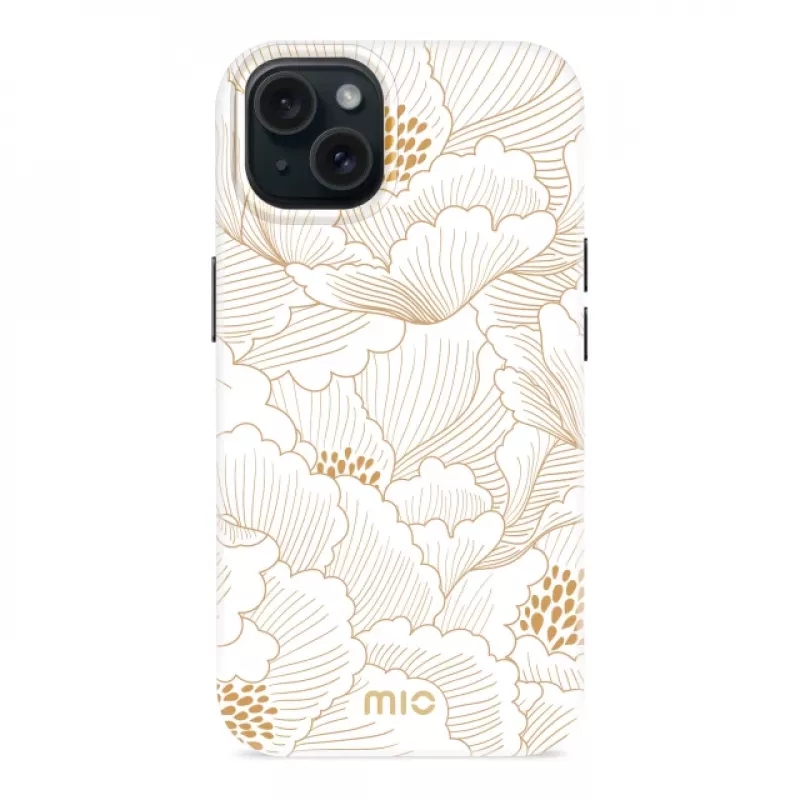 MIO White Roses Magsafe Compatibel voor iPhone 15 Pro
