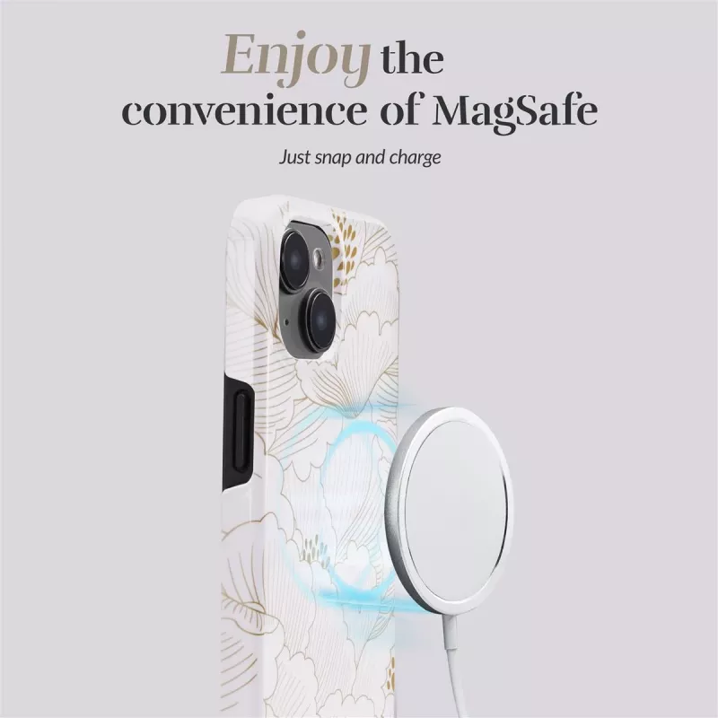 MIO White Roses MagSafe-compatibel voor iPhone 16 Plus
