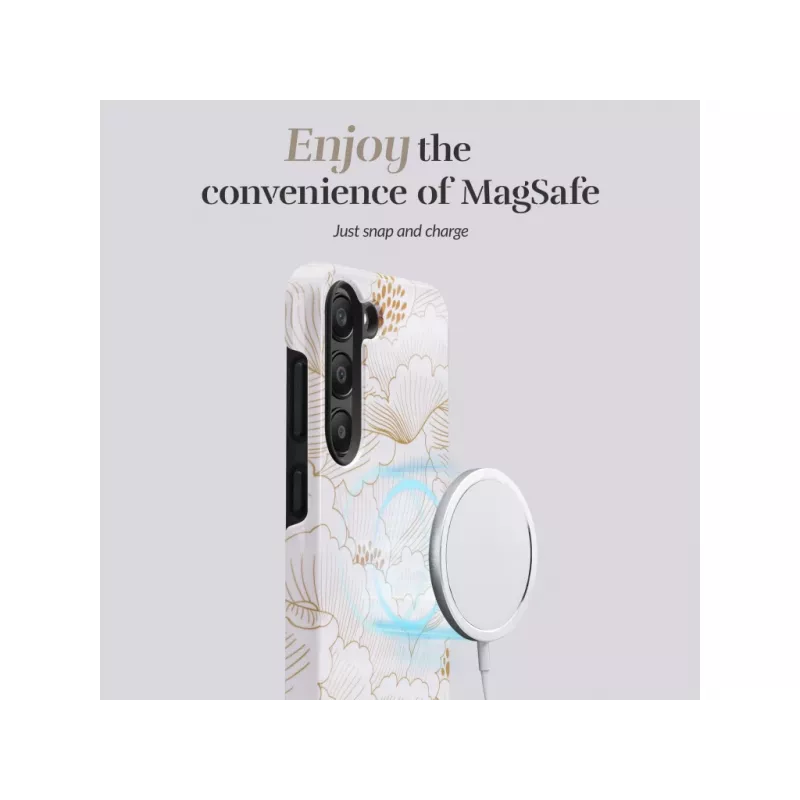 MIO White Roses MagSafe-compatibel voor Samsung S25 5G