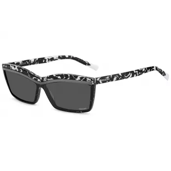 Missoni dames butterfly zonnebril MIS0263STCB - zwart montuur, grijze gradientglazen 63 mm