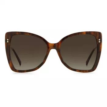 MISSONI dames zonnebril MIS0083S086 - vlinder acetaat montuur, bruine verloopglazen, 58 mm