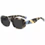 MISSONI dames zonnebril MIS0220SC9K Havana acetaat vierkant montuur grijs verloop glas 52/20/140 mm