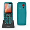 Mobiola MB4120 feature phone, Turquoise