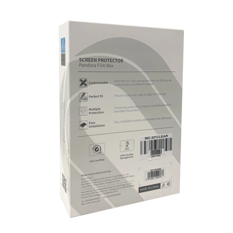 Mocoll Recovery Film beeldschermfolie Pandora Film Box 50-pack - transparant