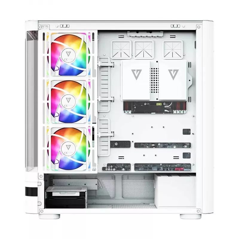 MODECOM Volcano AQ200 ARGB midi-tower behuizing wit