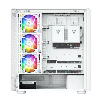 MODECOM Volcano AQ300 ARGB Mid Tower Behuizing Wit