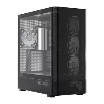 MODECOM Volcano AQ300 ARGB midi tower zwart