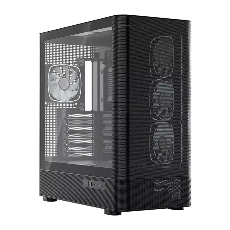 MODECOM Volcano AQ300 ARGB midi tower zwart
