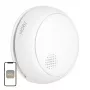 MOES SSD01 ZigBee slimme fotoelektrische rookmelder met 85dB sirene, Tuya app-meldingen, CR123A batterijvoeding, wit