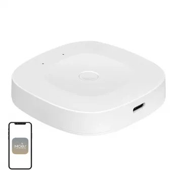MOES ZHUB-C ZigBee 3.0 Ethernet/Wi-Fi smart gateway hub voor Tuya-apparaten, werkt met Alexa & Google Home
