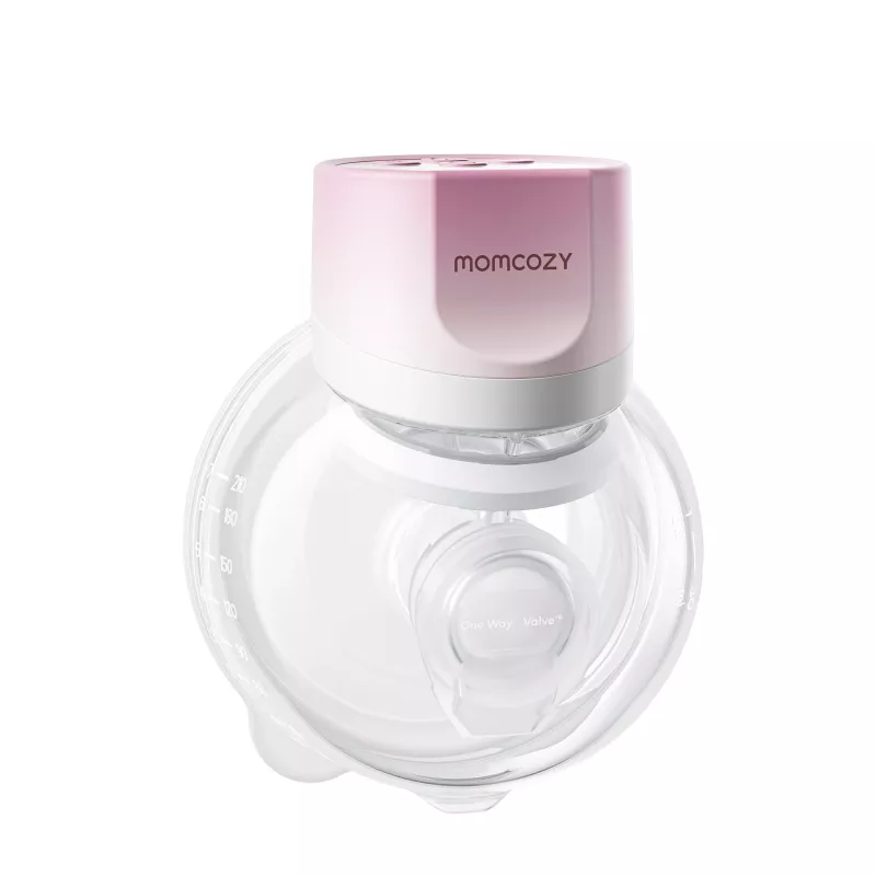 MOMCOZY S12 Pro quick draagbare borstkolf, enkel, draadloos, roze