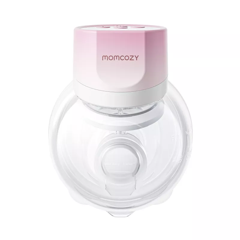 MOMCOZY S12 Pro quick draagbare borstkolf, enkel, draadloos, roze