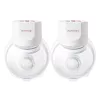 MOMCOZY S12 PRO+ Draagbare Borstkolf Wit Dubbelpack