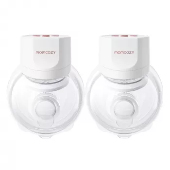 MOMCOZY S12 PRO+ Draagbare Borstkolf Wit Dubbelpack
