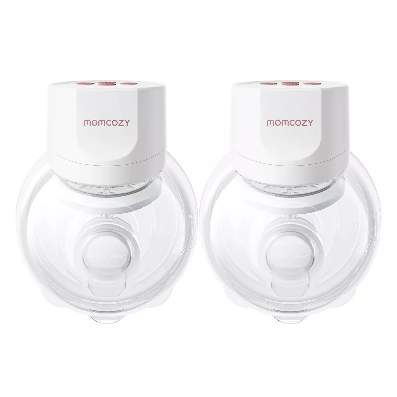 MOMCOZY S12 PRO+ Draagbare Borstkolf Wit Dubbelpack