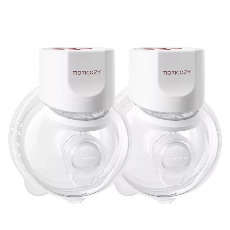 MOMCOZY S12 PRO+ Draagbare Borstkolf Wit Dubbelpack