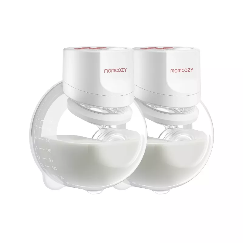 MOMCOZY S12 PRO+ Draagbare Borstkolf Wit Dubbelpack