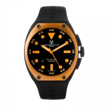 Montres de Luxe heren automatisch horloge 09SA-BK-1002 48mm zwarte wijzerplaat lederen band