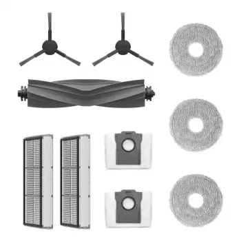 MOVA E30 Ultra accessoireset – complete set reserveonderdelen met hoofdborsel, zijborstels, HEPA-filters, wissers en reinigingsgereedschap