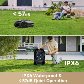MOVA Lidax Ultra 800 grasmaairobot – 800 m², 18 cm maaibreedte, Bluetooth-app-bediening, begrenzingsdraad inbegrepen
