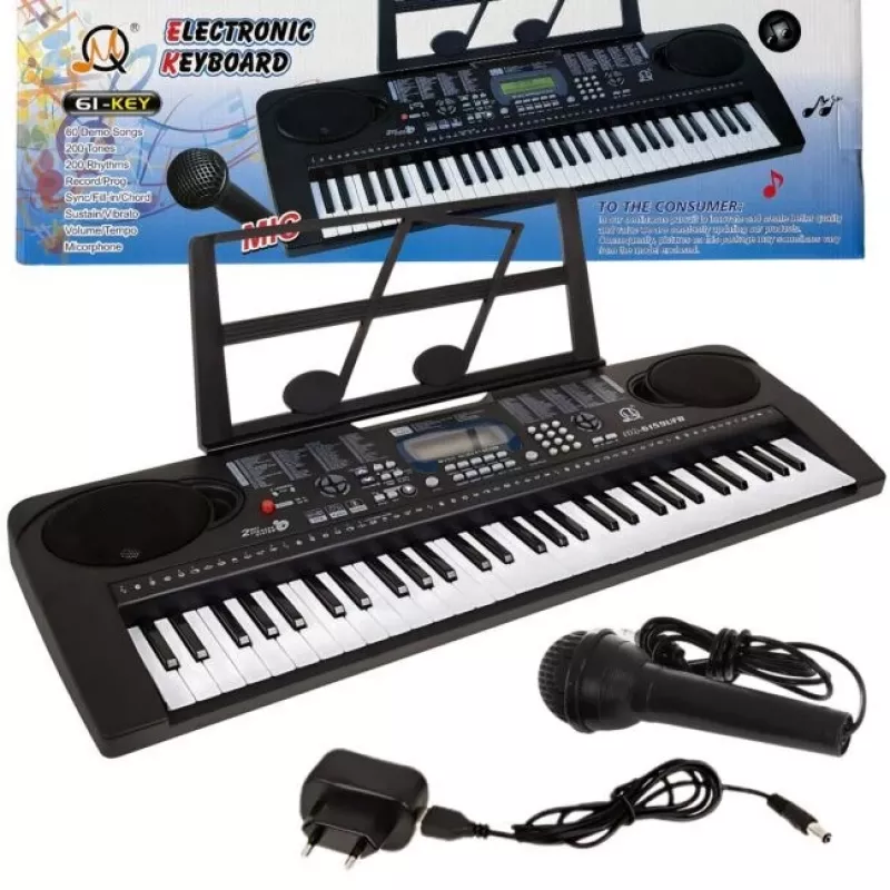 MQ 6159 UFB 61-toetsen leerkeyboard voor kinderen met microfoon