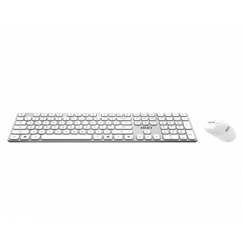 MSI Forge K210 draadloze combo White US - toetsenbord- en muisset