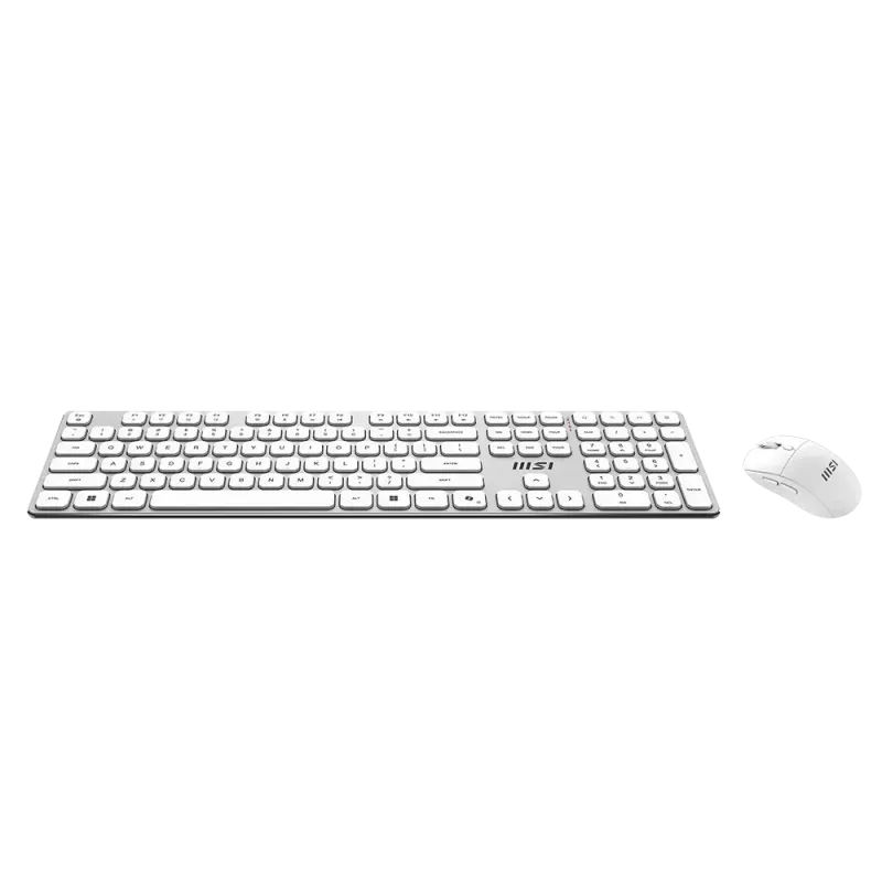 MSI Forge K210 draadloze combo White US - toetsenbord- en muisset