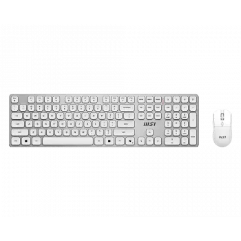 MSI Forge K210 draadloze combo White US - toetsenbord- en muisset