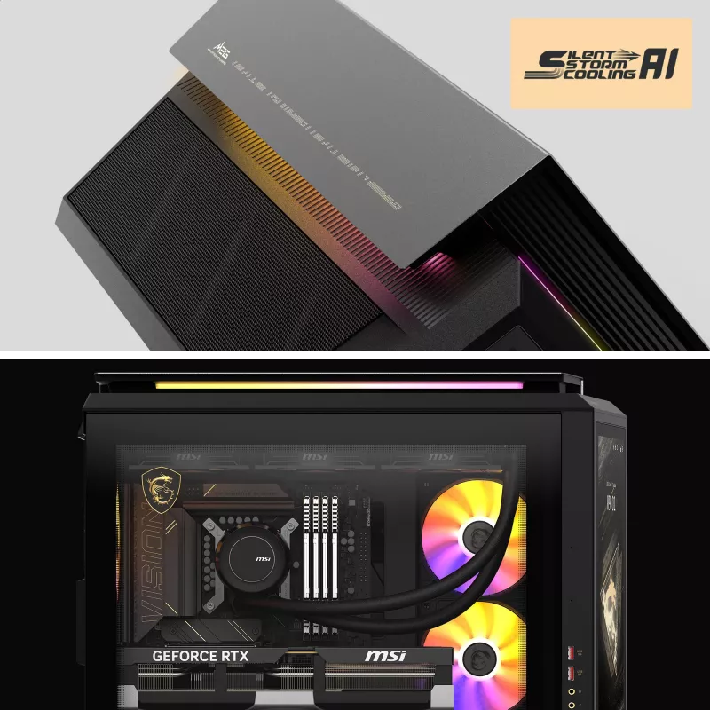 MSI MEG Vision X AI 2NVV9-285AT desktop-pc (zwart/transparant, Windows 11 Home)
