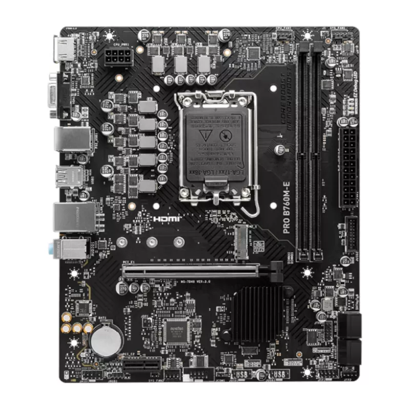 MSI PRO B760M-E DDR5 LGA1700 Micro-ATX-moederbord