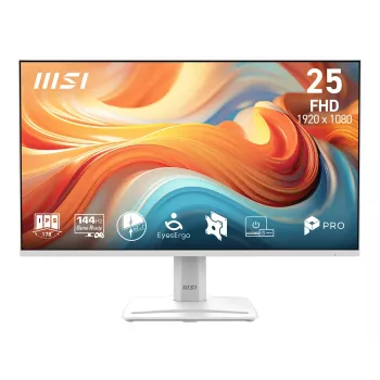 MSI PRO MP251W E14A 24,5 inch Full HD IPS 100Hz kantoorbeeldscherm, wit