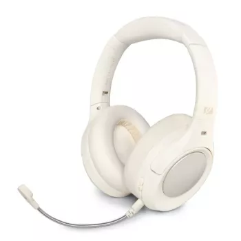 Muse M-295 ANCW draadloze over-ear-koptelefoon met actieve ruisonderdrukking, wit