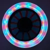 MUUWMI aluminium step Neon, 125 mm, met lichtgevende wielen