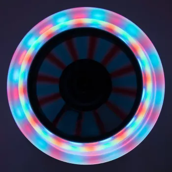 MUUWMI aluminium step neon, 125 mm, met lichtwielen