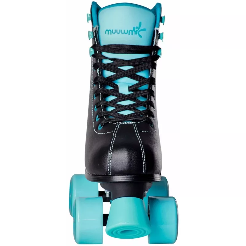 MUUWMI rolschaats disco maat 31-34, rolschaatsen turquoise/zwart