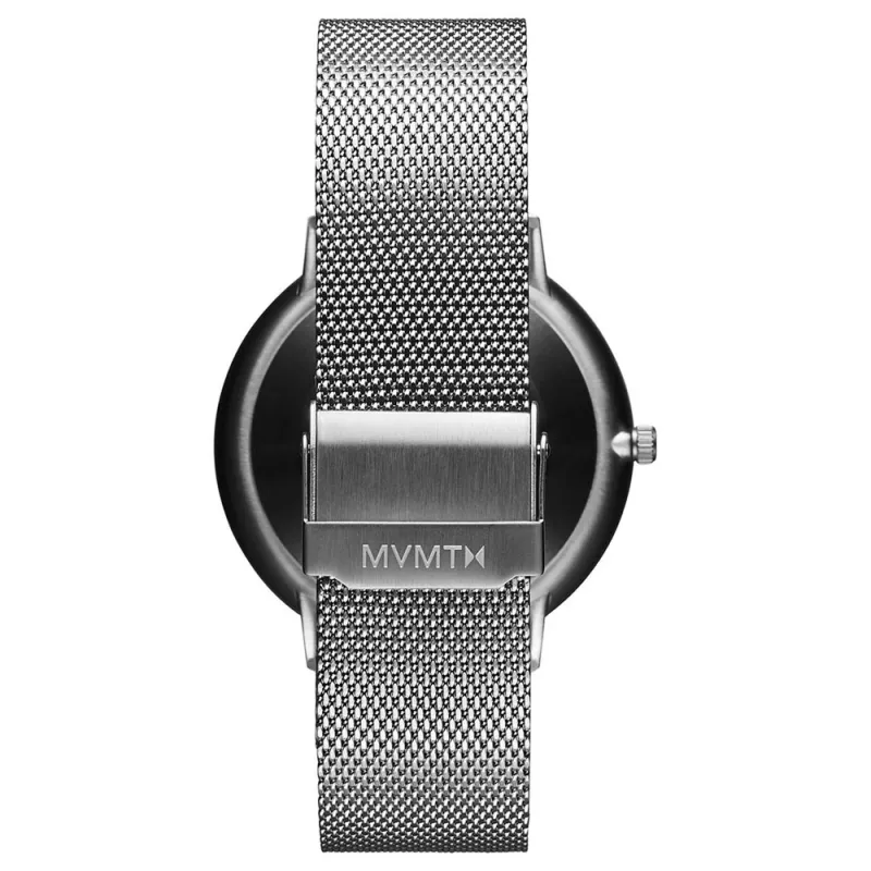 MVMT heren automatisch horloge 28000089-D 42mm roestvrijstalen kast zwarte leren band